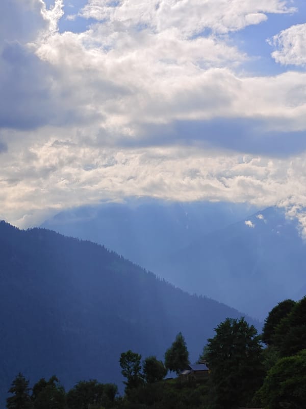 Mountain village life and landscapes around Prini, Himachal Pradesh