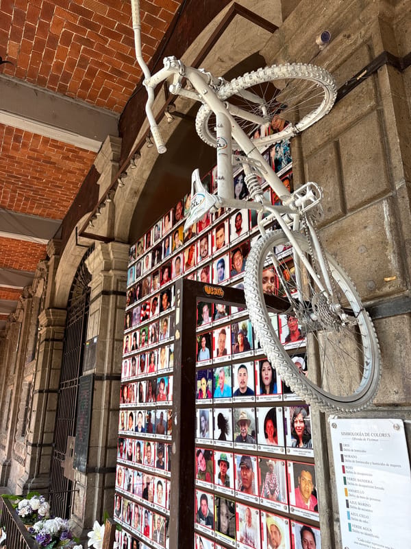 Memorial displays with victim portraits observed in Cuernavaca, Mexico
