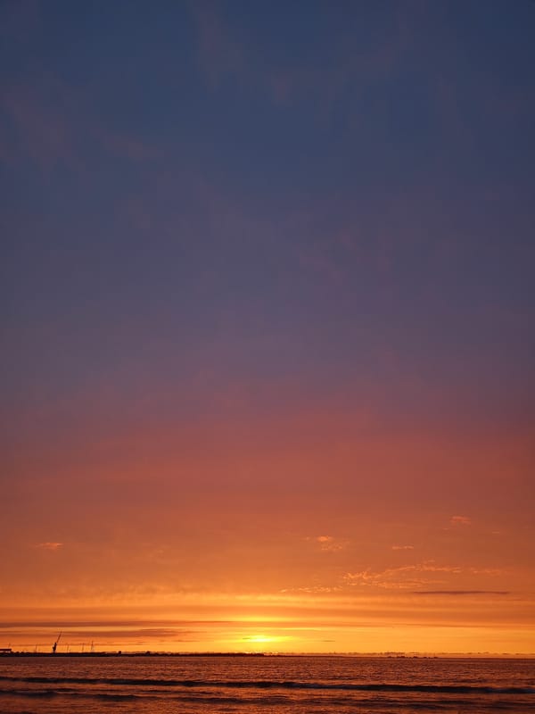 Tallink ferry crossing Tallinn's Baltic at golden hour