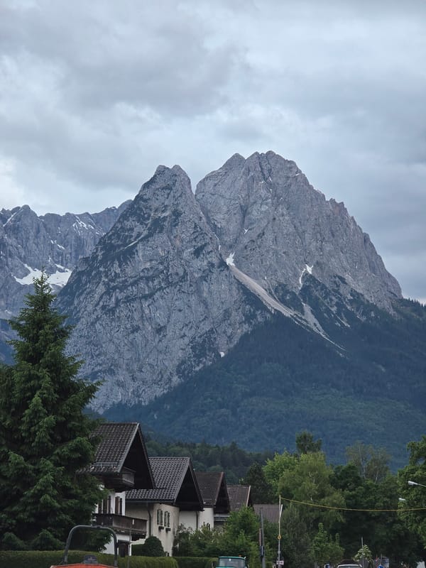 Bavarian architecture and mountains documented in Garmisch-Partenkirchen