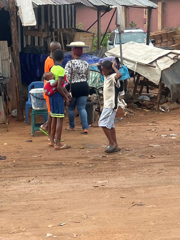 Morning routines captured in Onitsha residential area
