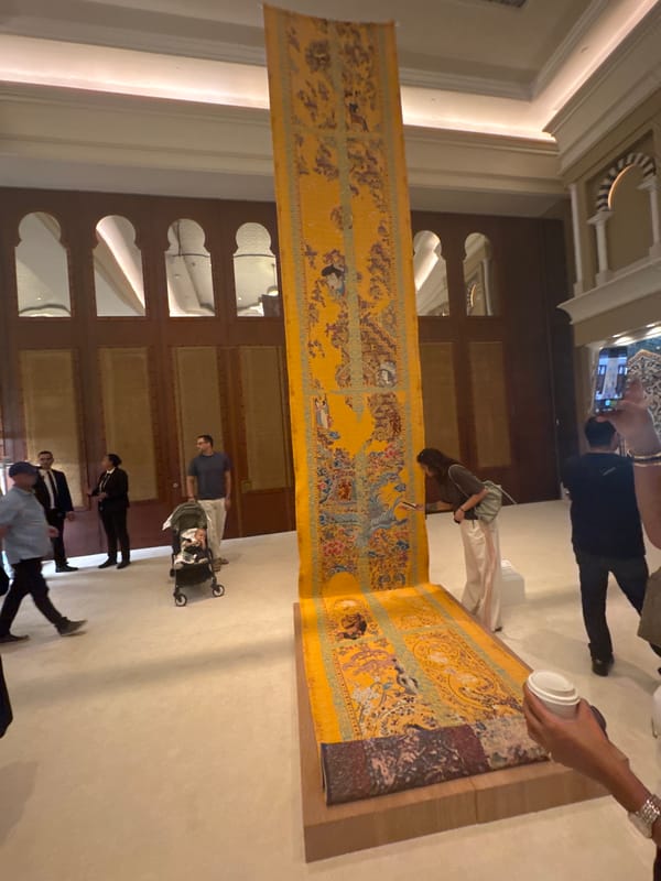 Tourist captures Dubai cultural sites during Art Dubai weekend