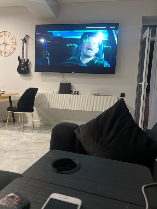 Living room TV marathon, a shopping detour, and a car ride