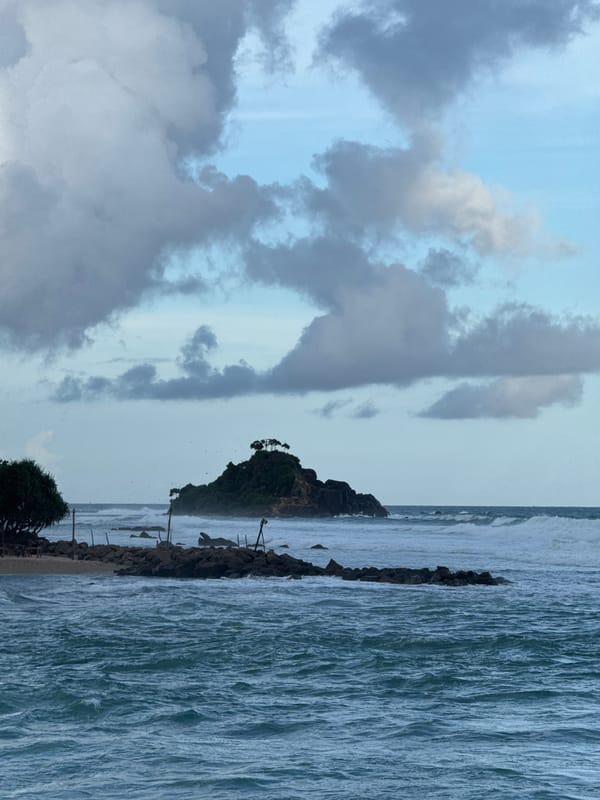 A lazy coastal morning on Sri Lanka's southern shore