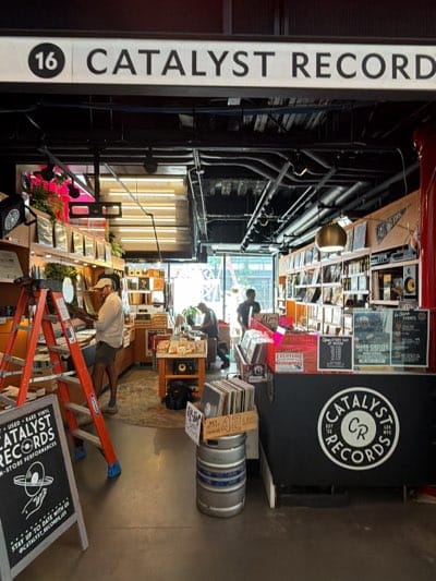 Record Store Browsing Activity Documented at NYC Catalyst Records