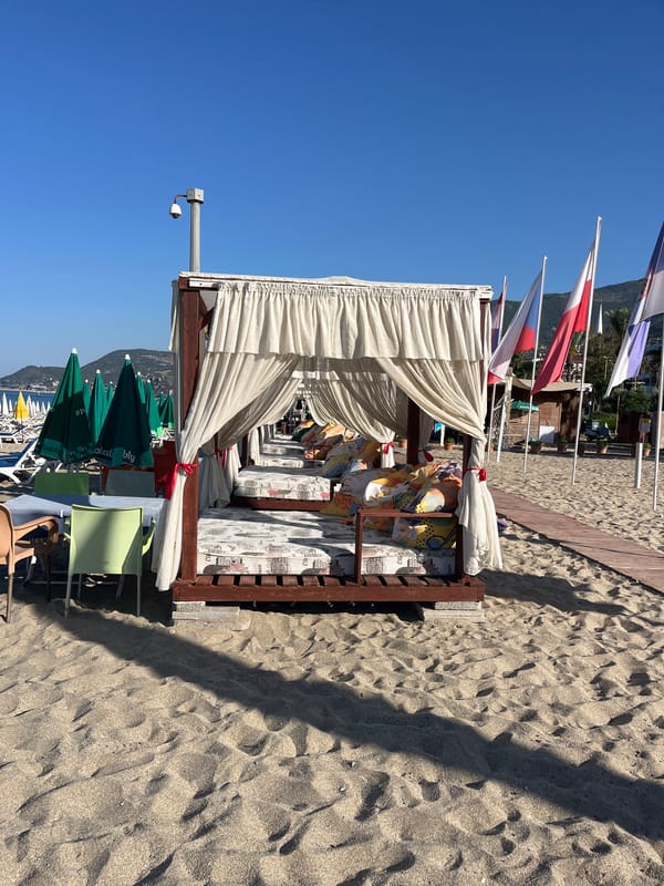 Morning coastal life captured across Alanya Turkey beaches