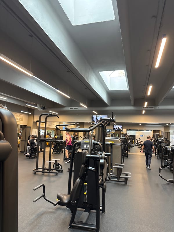Modern gym interior documented in Sofia, Bulgaria
