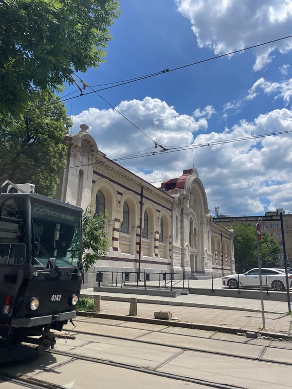 Sofia landmarks captured in routine street scenes