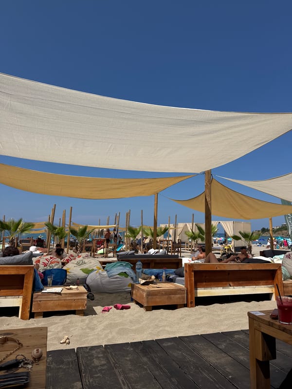Lazy summer afternoon at a beachside cafe in Tsarevo