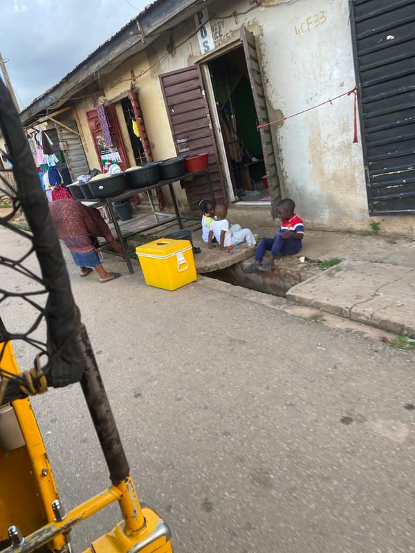 Afternoon street and neighborhood life in Jos, Nigeria