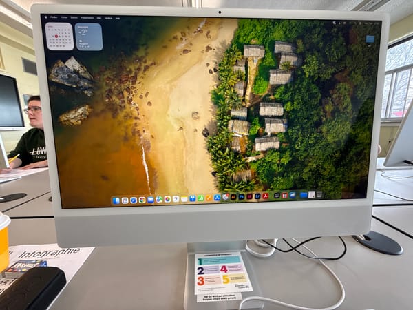 Person walking Montreal sidewalk captured in street photography