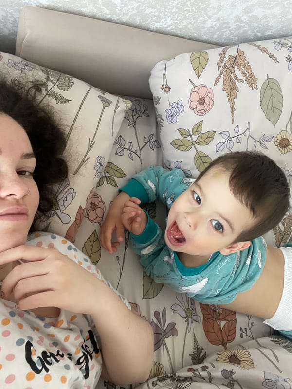 Toddler photographed in quiet bedtime moments in Izhevsk home