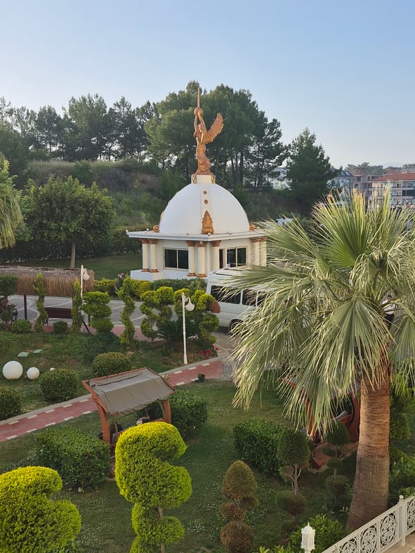 Tourist documents hotel stay and sights in Alanya, Turkey