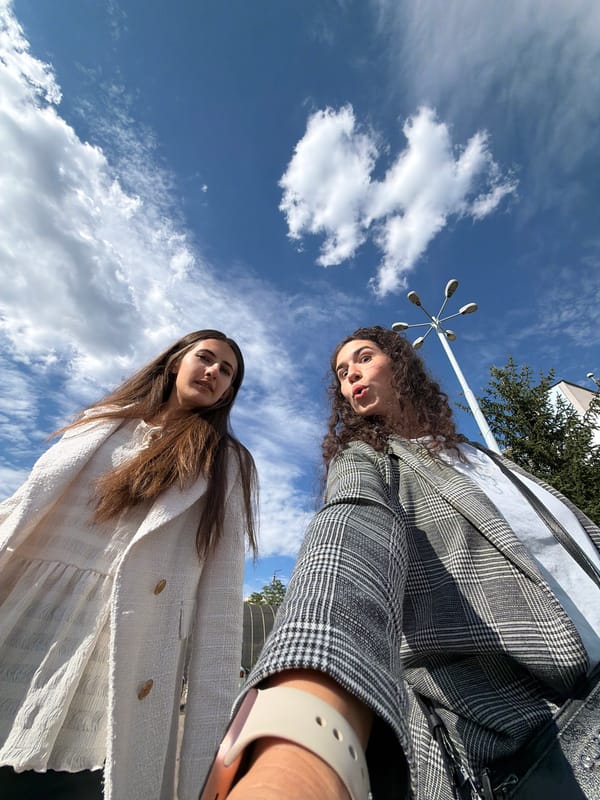 Selfie session in Sofia, indoors and out