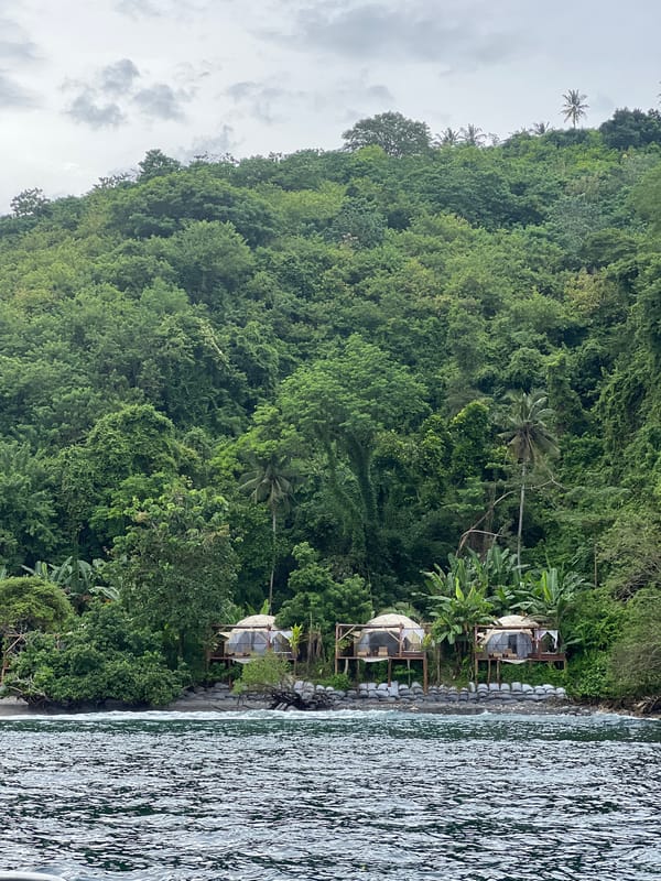Coastal scenery and boat documented at Nusa Penida