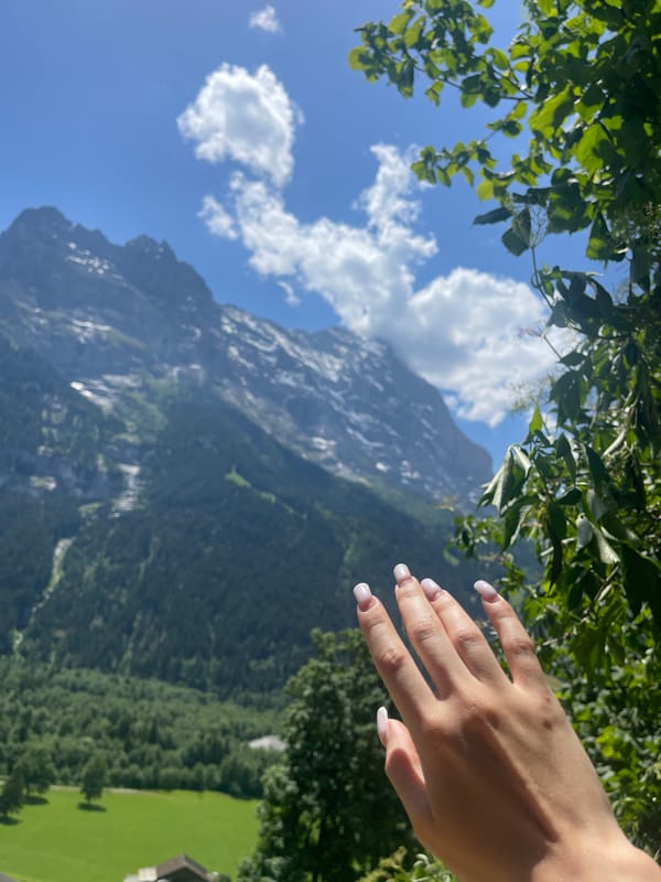 Alpine views across the Grindelwald valley, Swiss Alps