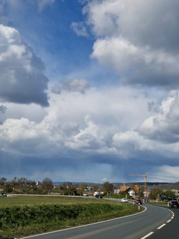 German riverside towns captured showing construction and historic church