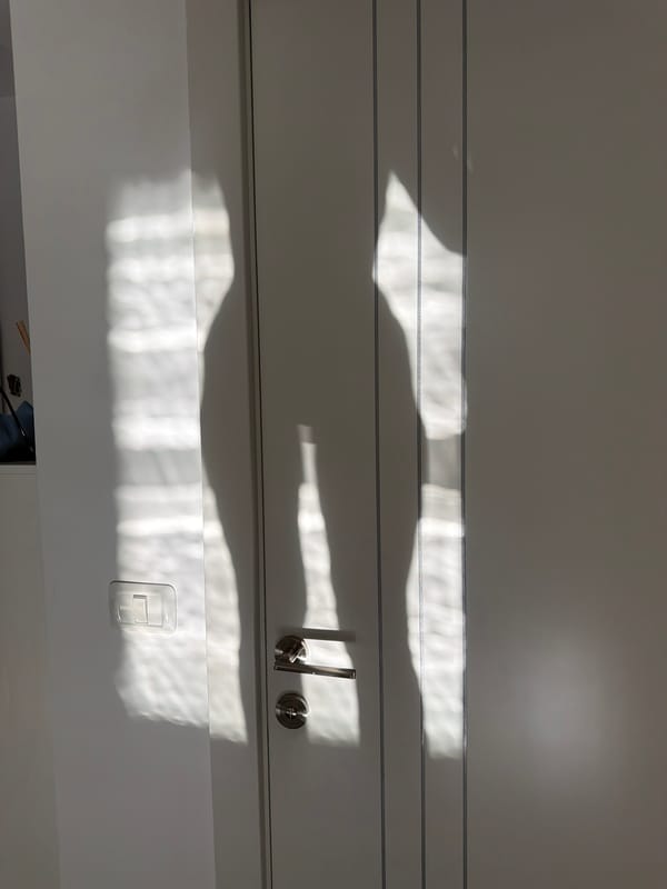 Morning light inside and outside a Bat Yam apartment