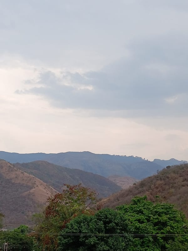 Elevated views captured of Las Tejerías mountain town