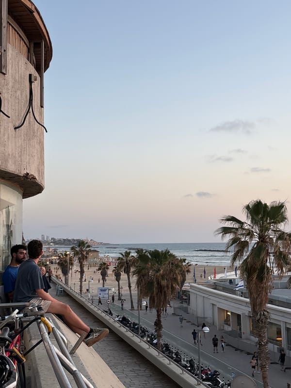Evening coastal scenes documented along Tel-Aviv waterfront