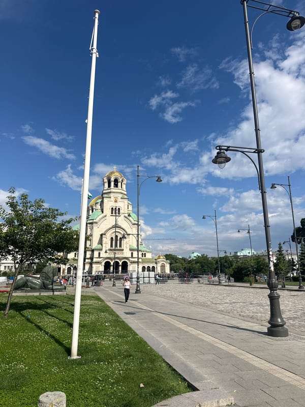 Sofia resident captures cathedral and urban scenes during midday