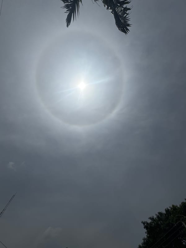 Solar halo observed in Jos, Nigeria