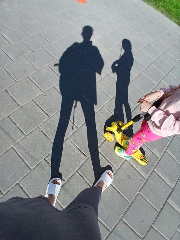 Sunny afternoon outing near Yekaterinburg apartments with scooters