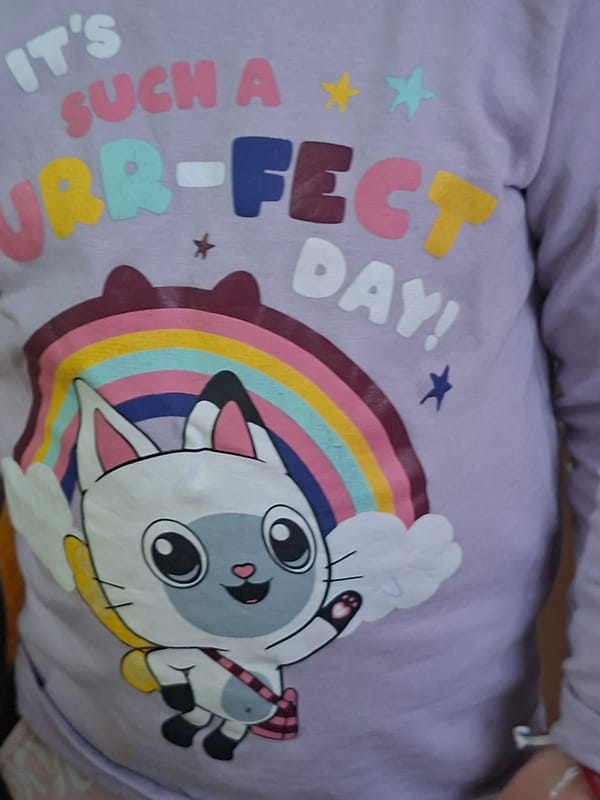 Colorful cartoon garment spotted featuring uplifting message in Bulgaria
