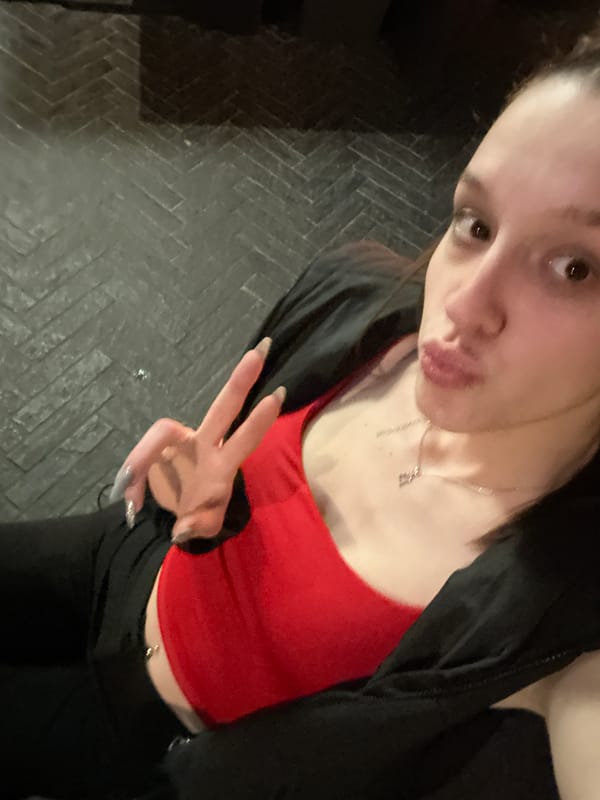 Woman takes selfie in Varna, Bulgaria