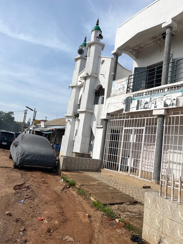 Street life and commerce across central Jos, Nigeria