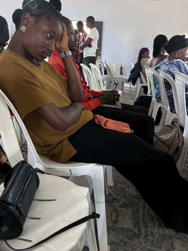 Indoor community gathering documented in Barakin Akawo, Nigeria