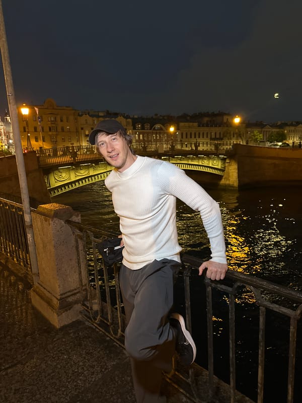 Night out along Saint Petersburg's illuminated canals and bridges