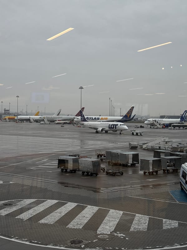 Aircraft parked on tarmac at Sofia Airport Bulgaria
