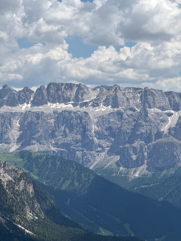 Dolomite peaks and meadows around Santa Cristina Valgardena