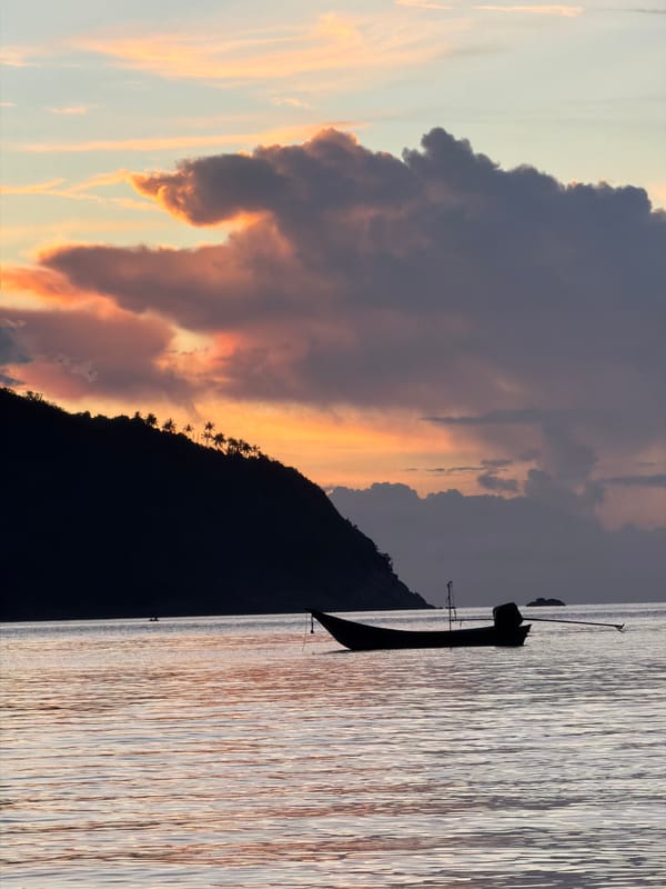 Sunset beach moments captured across Koh Phangan, Thailand