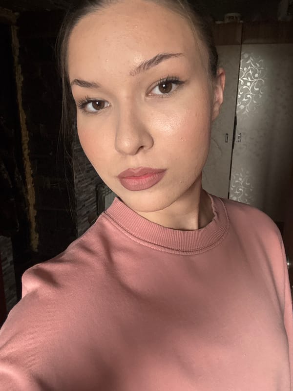 Indoor selfie session in Vishnevka, solo and with a small dog
