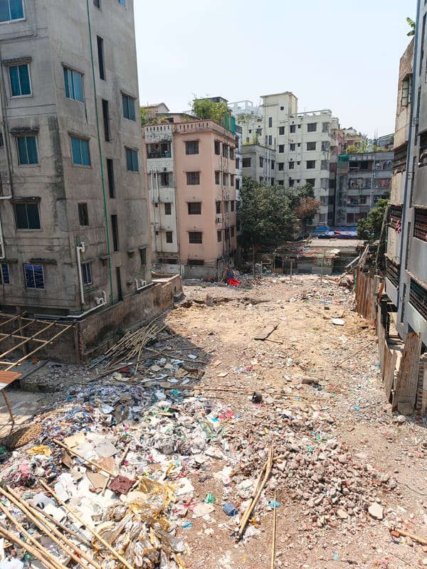 Morning scenes documented across Dhaka metro and vacant lots