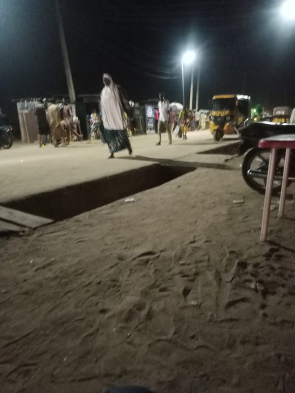 Evening street life documented in Minna, Nigeria