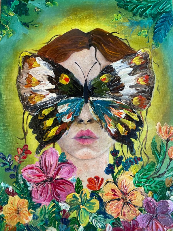 Artist documents paintings and sketches in Bulgarian residential area