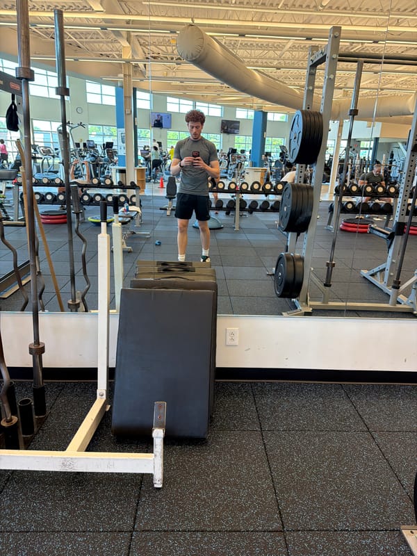 Man Takes Multiple Gym Selfies in Beachwood Fitness Center