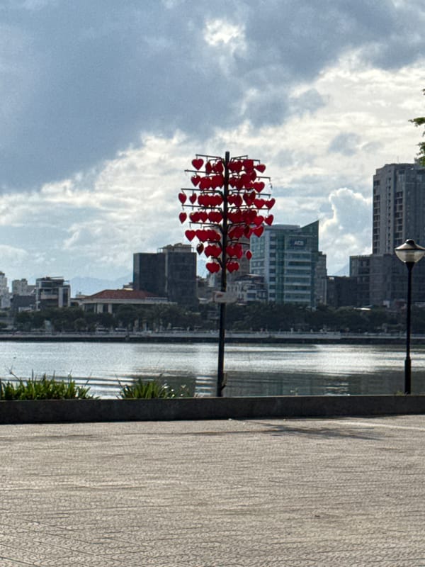 Morning scenes along Đà Nẵng's Han River promenade