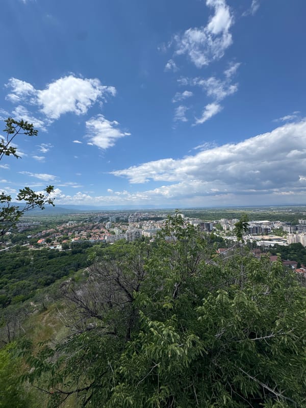 Morning nature walk documented around historic Plovdiv, Bulgaria