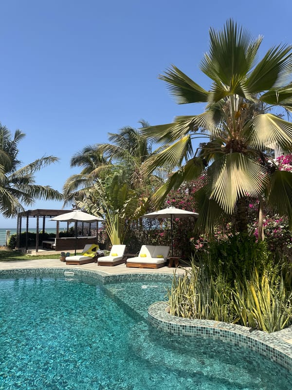 Resort and beach scenes documented in Ngaparou, Senegal