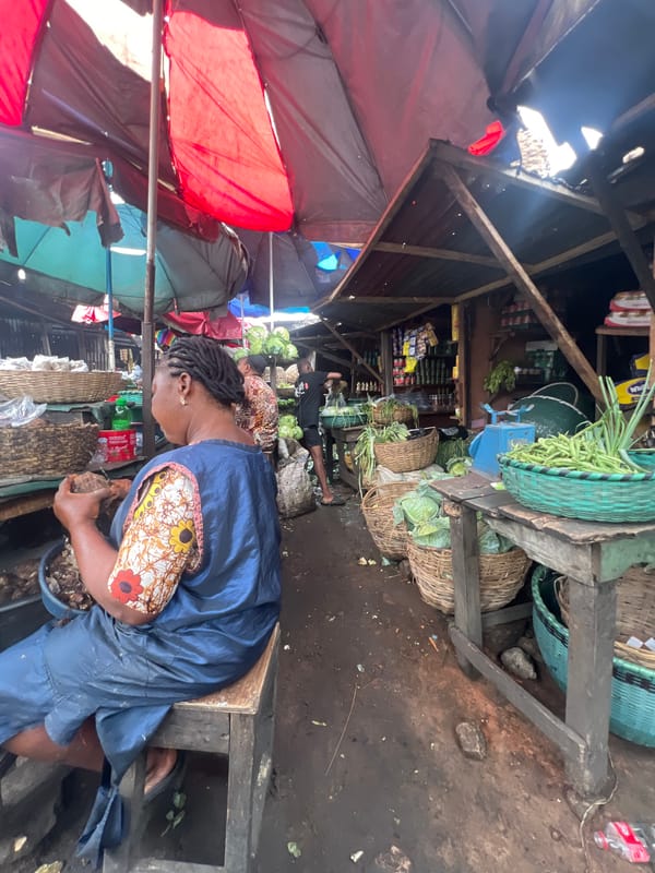 Daily commerce continues at Nkpor marketplace