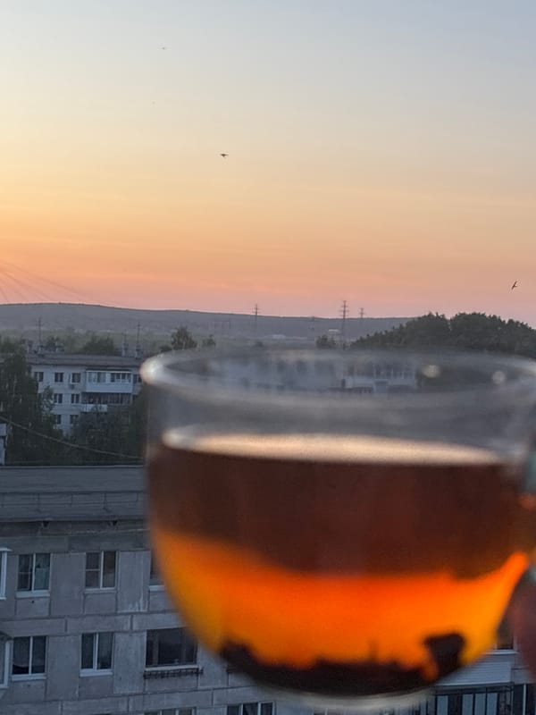 Daily life moments captured across Chaikovsky, Russia in evening