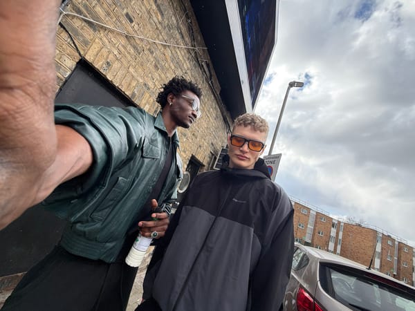 Friends share homemade steak sandwiches during London gathering