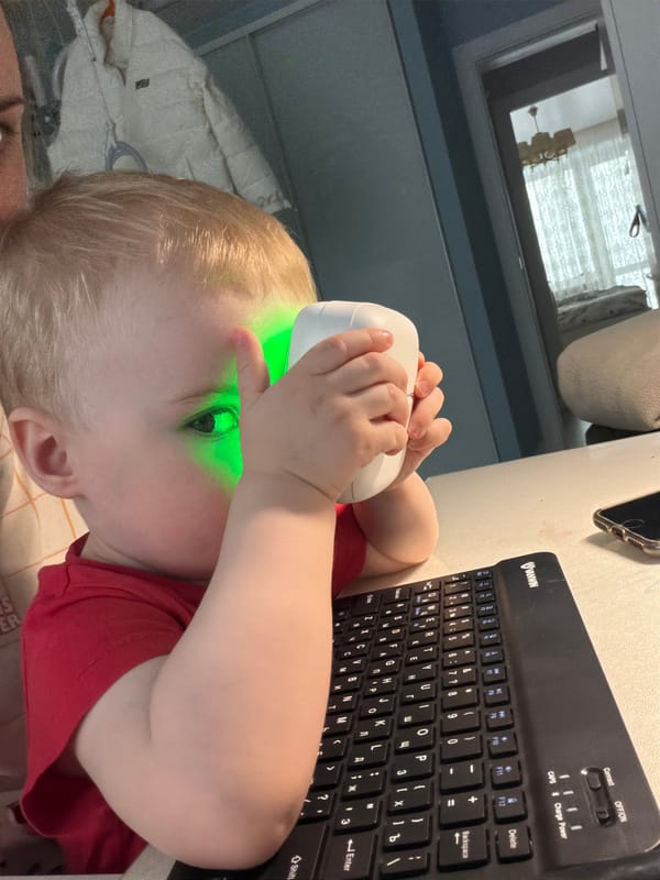 Child spotted wearing headphones in Votkinsk, Russia