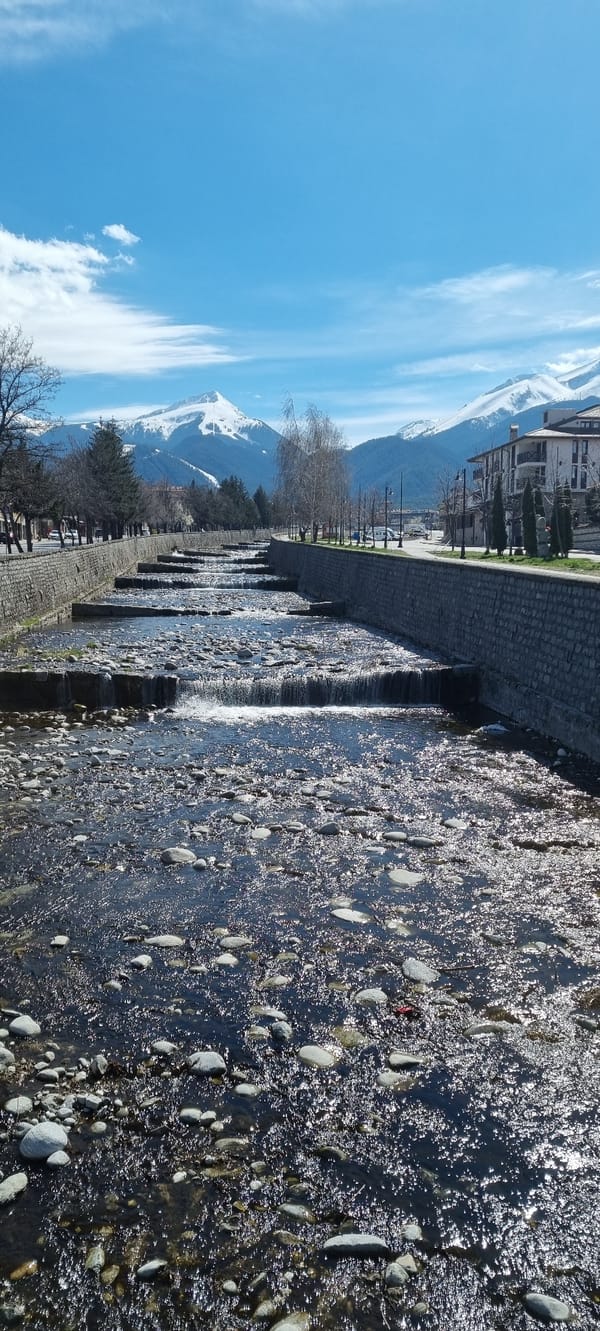 Glazne River scenes documented in Bansko, Bulgaria