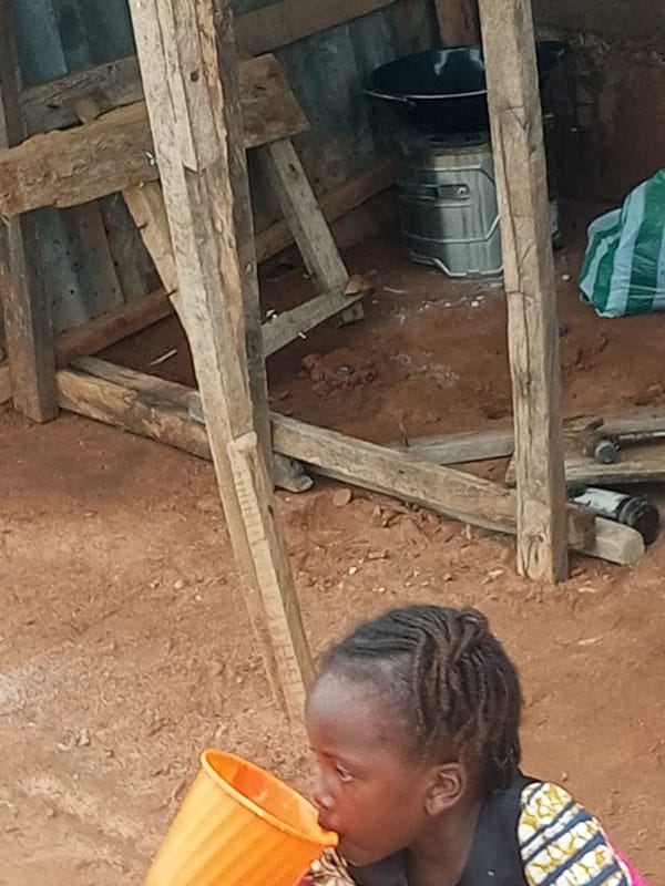 Morning routines on the streets of Tempure, Nigeria