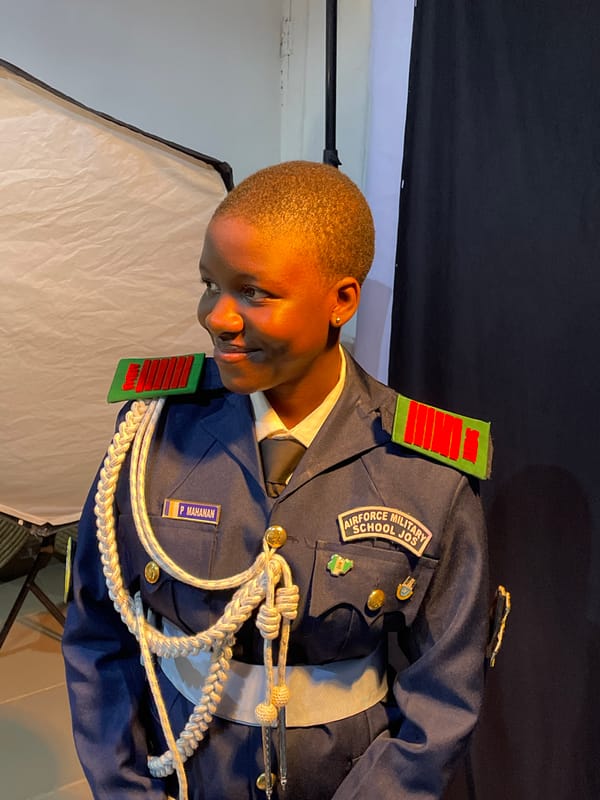 Air Force Military School Students Hold Photo Session